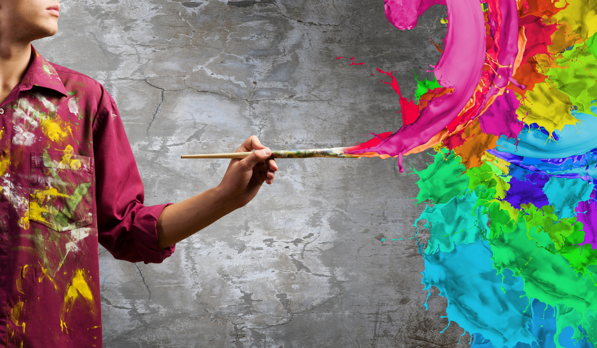 Jeansblödning och indigofärg på tyg