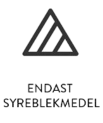 Tvättsymbol blekmedel utan klorin