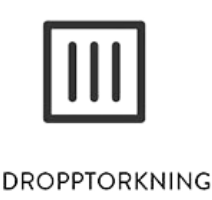 Tvättsymbol dropptorkning
