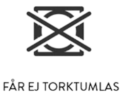 Tvättsymbol ej torktumling