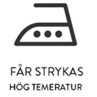 Tvättsymbol strykning hög temperatur